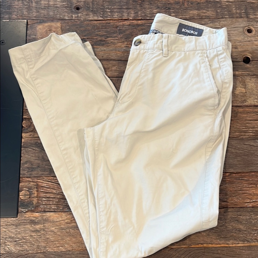 Bonobos Cream Chinos Classic Style